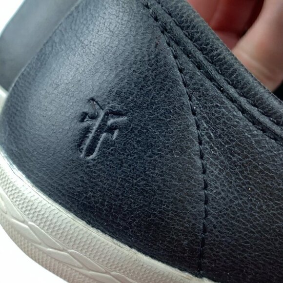 Frye Maya Cvo sneakers  sz 8 black goat leather - Picture 10 of 13